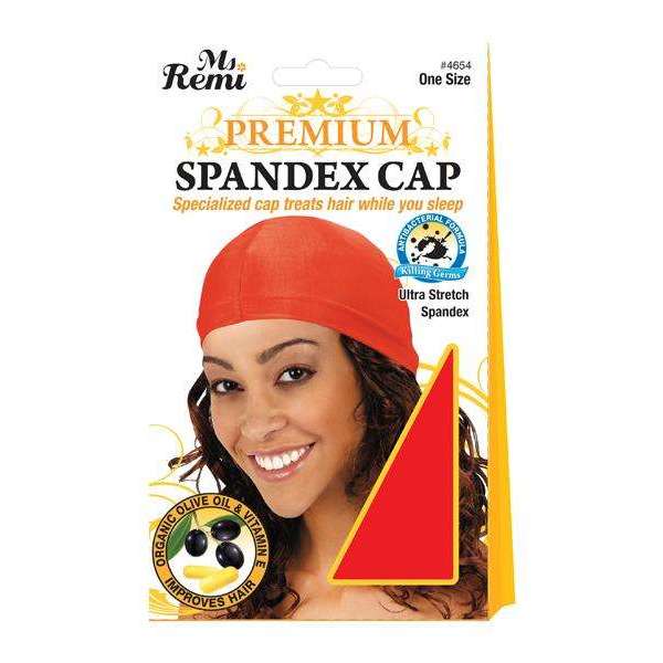 Ms. Remi Premium Spandex Cap Xl Asst Color Hair Care Wraps Ms. Remi Red  