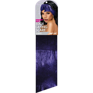
                  
                    Load image into Gallery viewer, Ms. Remi Sapphire Stretchy Edge Laying Scarf 60&amp;quot; Long Scarves Ms. Remi Purple  
                  
                