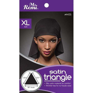 Ms. Remi Satin Triangle Xl Black