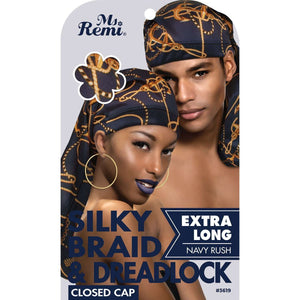 Ms. Remi Silky Braid and Dreadlocks Closed Cap Asst Color Bonnets Ms. Remi Navy Rush  