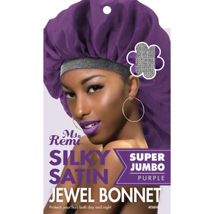 
                  
                    갤러리 뷰어에 이미지 로드, Ms. Remi Silky Satin Jewel Bonnet X-Jumbo Assorted Bonnets Ms. Remi Purple  
                  
                