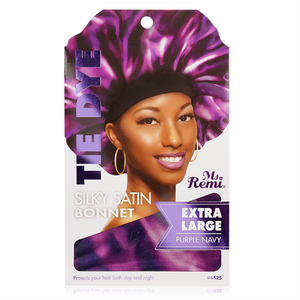 
                  
                    Load image into Gallery viewer, Ms. Remi Silky Satin Tie Dye Bonnet XL Assorted Bonnets Ms. Remi   
                  
                