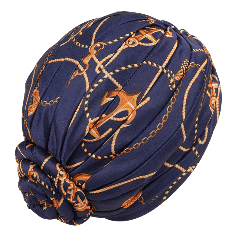 
                  
                    Load image into Gallery viewer, Ms. Remi Silky Top Knot Pre-Tied Turban Assorted Colors Turbans Ms. Remi   
                  
                