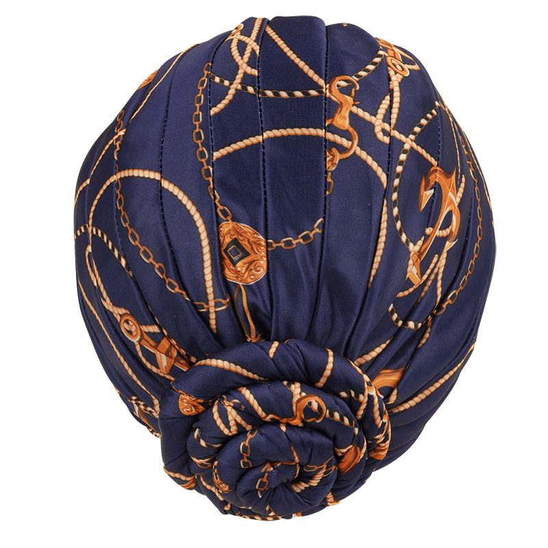 
                  
                    Load image into Gallery viewer, Ms. Remi Silky Top Knot Pre-Tied Turban Assorted Colors Turbans Ms. Remi   
                  
                