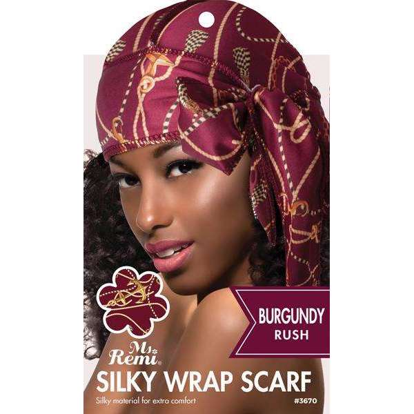 Ms. Remi Silky Wrap Fashion Scarf Scarves Ms. Remi Burgundy Rush  