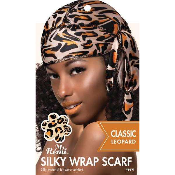 Ms. Remi Silky Wrap Fashion Scarf, Classic Leopard