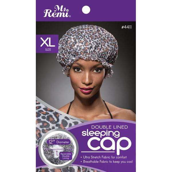 Ms. Remi Sleeping Cap Xl Leopard Pattern Bonnets Ms. Remi   