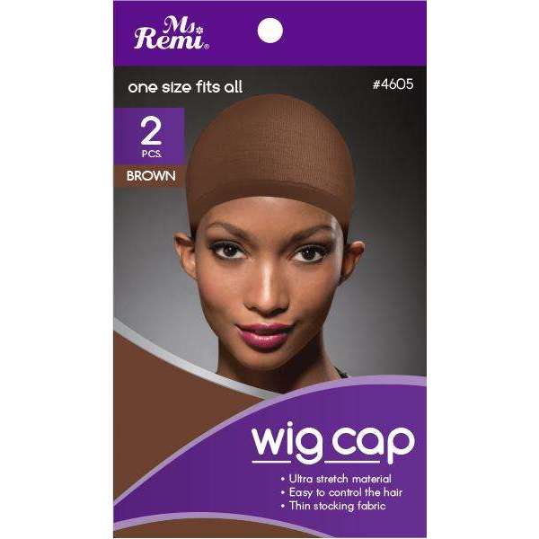 Ms. Remi Wig Cap 2Pc Brown