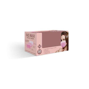 
                  
                    Load image into Gallery viewer, Pink Face Masks Individually Wrapped 50ct Soft Pink
                  
                